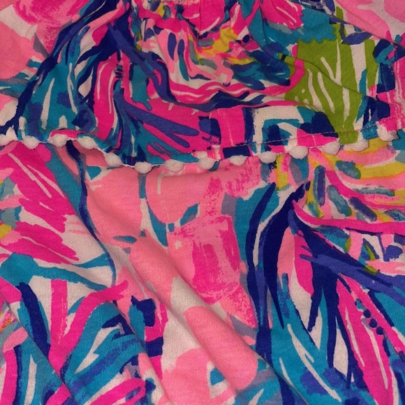 Lilly Pulitzer Girls Multi Gumbo Limbo Leonie Romper in Large (8-10) NWOT - Picture 6 of 10